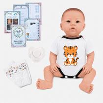 Bebê Reborn Menino Vinil Siliconado Corpo Macio Articulado Bebê Reborn Menino Vinil Siliconado Corpo Macio Articulado