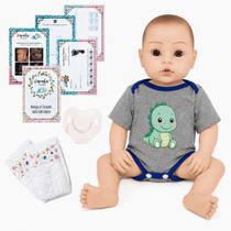 Bebê Reborn Menino Vinil Siliconado Corpo Macio Body Dino Bebê Reborn Menino Vinil Siliconado Corpo Macio Body Dino