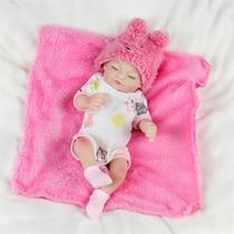 Bebe Reborn Mini Menina - Lily Corpo 100% Vinil Bebe Reborn Mini Menina - Lily Corpo 100% Vinil