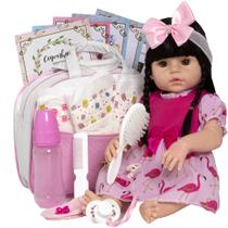 Bebê Reborn Morena Baby Alive Silicone Real Enxoval Completo