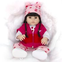 Bebe Reborn Morena Realista Corpo de Vinil Siliconado Girafa