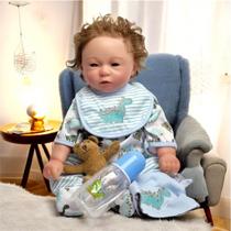Bebê Reborn Nando Menino Boneco Original Realista de Silicone 45cm-Lançamento
