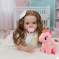 Bebê Reborn New Happy Boneca de Silicone New Happy Bebê Reborn New Happy Boneca de Silicone New Happy