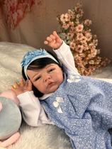 Bebe reborn original menina realista corpinho de pano