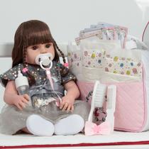 Bebê Reborn Princesa 46cm Enxoval Completo Pode Dar Banho Bebê Reborn Princesa 46cm Enxoval Completo Pode Dar Banho
