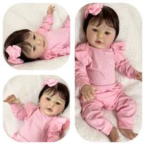 Bebe Reborn Princesa Banho Silicone Realista Mama E Faz Xixi