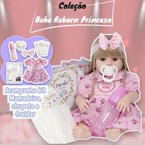 Bebê Reborn Princesa Fada Madrinha 100 % Silicone Acessórios