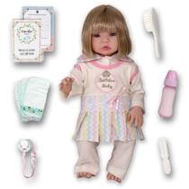 Bebê Reborn Princesa Menina Enxoval Completo Silicone Barbie