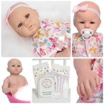Bebê Reborn Realista Abigail Princesa + Kit Acessórios Bebê Reborn Realista Abigail Princesa + Kit Acessórios