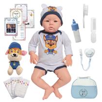 Bebe Reborn Realista Boneco Menino Carequinha Com Bolsa