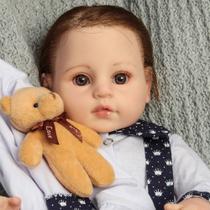 Bebê Reborn Realista Cabelo Implantado Fio a Fio Feito A Mão