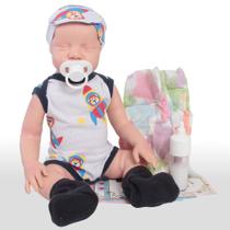 Bebê Reborn Realista com Fraldas e Acessórios Aviador