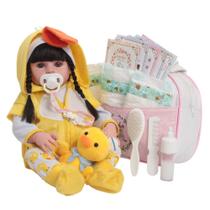 Bebê Reborn Realista Corpo Silicone Morena Patinho Bolsa Bebê Reborn Realista Corpo Silicone Morena Patinho Bolsa