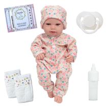Bebê Reborn Realista De Silicone Menina Linda Com Pijama