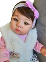 Bebê Reborn Realista de Vinil Siliconado 50cm