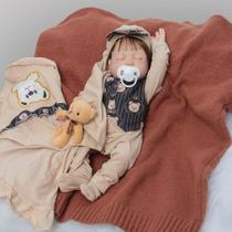 Bebê Reborn Realista Dormindo Cabelo Implantado Fio a Fio