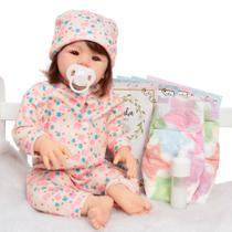 Bebê Reborn Realista Fio a Fio Menina Abigail Com Kit Itens Bebê Reborn Realista Fio a Fio Menina Abigail Com Kit Itens