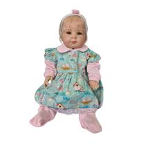 Bebê Reborn Realista Hanna Boneca 50cm de Vinil + Enxoval - Brinquedo