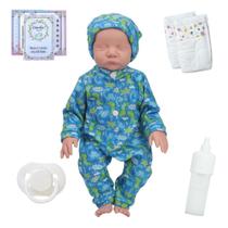 Bebê Reborn Realista Levi Dormindo Com Pijama Dino e Itens Bebê Reborn Realista Levi Dormindo Com Pijama Dino e Itens
