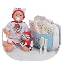 Bebê Reborn Realista Masculino Bolsa Maternidade Pelúcia