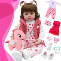 Bebê Reborn Realista Menina 100% Silicone Marca NewHappy