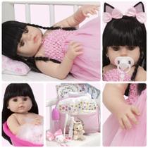 Bebe Reborn Realista Menina Coelhinha 22 Itens Envio 24hrs