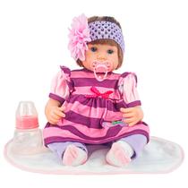 Bebê Reborn Realista Menina Com Enxoval Completo Rosa Chupeta E Mamadeira 41 Cm Bebê Reborn Realista Menina Com Enxoval Completo Rosa Chupeta E Mamadeira 41 Cm