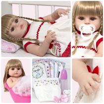 Bebe Reborn Realista Menina Loira Adora Itens Envio Imediato Bebe Reborn Realista Menina Loira Adora Itens Envio Imediato