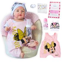 Bebe Reborn Realista Menina Silicone Pode Dar Banho Envio Imediato - ADORA REBORN