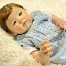 Bebê reborn realista menino linha premium