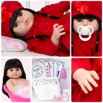 Bebe Reborn Realista Morena Com Kit 13 Itens Envio Imediato Bebe Reborn Realista Morena Com Kit 13 Itens Envio Imediato