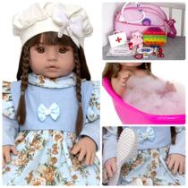 Bebe Reborn Realista Princesa Corpo Silicone - Bolsa Luxo