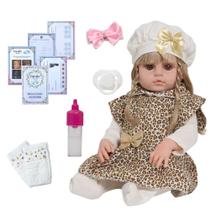 Bebê Reborn Realista Princesa Enxoval Oncinha 13 Acessórios Bebê Reborn Realista Princesa Enxoval Oncinha 13 Acessórios