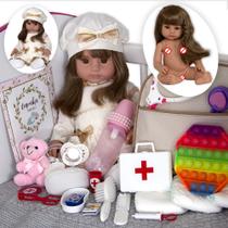 Bebe Reborn Realista Princesa Grande 100% Silicone 20 Itens Bebe Reborn Realista Princesa Grande 100% Silicone 20 Itens