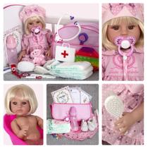 Bebe Reborn Realista Princesa Grande 100% Silicone +20 Itens