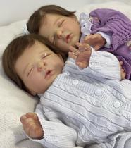 Bebê Reborn Realista Recém Nascido Premium Gêmeos Premium