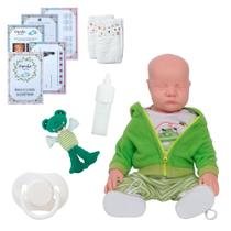 Bebê Reborn Realista Sapinho com Roupinha e Accesório