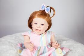 Bebê Reborn Realista Silicone, Banho Cabelo Fio A Fio