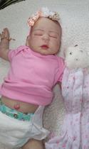 Bebê Reborn Realista Silicone + enxoval BBateiro