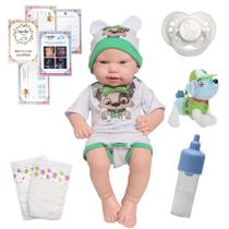 Bebe Reborn Realista Silicone Menino Kit Patrulha Canina