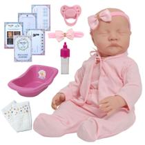 Bebê Reborn Recém Nascida Pode Dar Banho Brinquedo Infantil