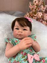 Bebê Reborn Recém Nascida Realista Corpo de Pano Muito Macio