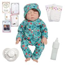 Bebe Reborn Recém Nascido Fio a Fio Com Kit Itens Pode Banho