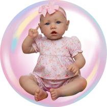 Bebê Reborn Saskia Boneca Realista RecémNascida Corpinho Silicone