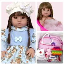 Bebe Reborn Siliconado Realista com Itens Luxo Fada Madrinha Bebe Reborn Siliconado Realista com Itens Luxo Fada Madrinha