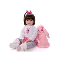 Bebe Reborn Silicone 47 Cm Olivia Realista Larinha