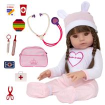 Bebe Reborn SIlicone Bratz Sonho de Amor com Acessórios Luxo