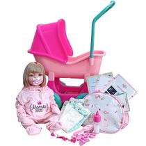 Bebê Reborn Silicone Enxoval 28 Itens Boneca Carrinho Berço Bebê Reborn Silicone Enxoval 28 Itens Boneca Carrinho Berço