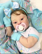 Bebê Reborn Síndrome De Down Realista Menina Com Enxoval - Ana Dolls