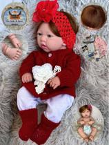 Bebê Reborn Vermelha Barata 100 Silicone (pode Dar Banho )24 Itens Enxoval - Igualzinha a foto